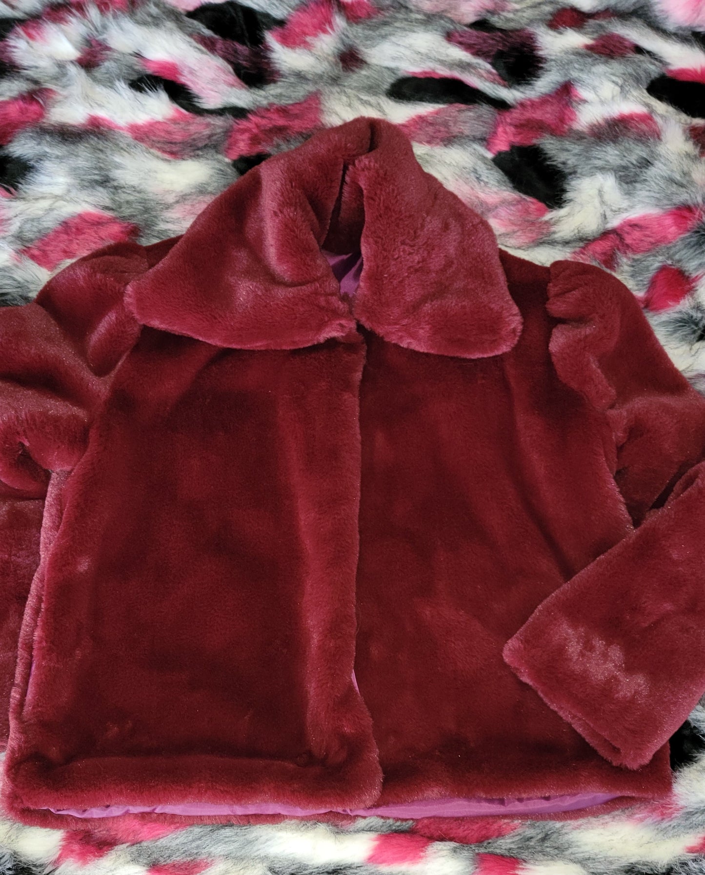 More Wine Please Fur Jacket